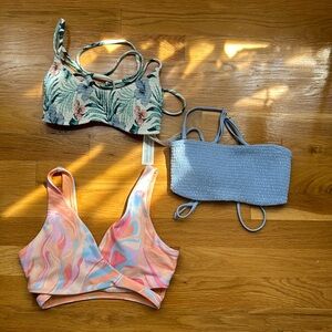 3 XS Hollister bathing suit tops